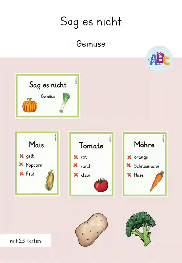 Sag es nicht : Gemüse (Erklärspiel)