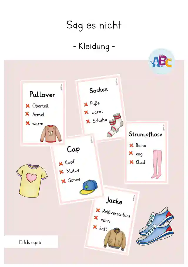 Sag es nicht : Kleidung (Erklärspiel)