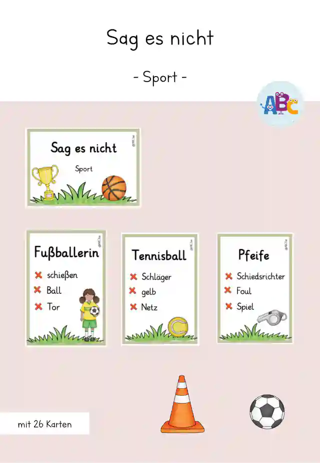 Sag es nicht : Sport (Erklärspiel)