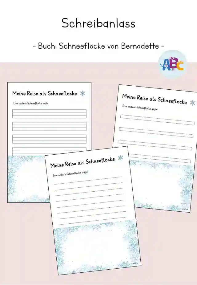 Schreibanlass zum Buch Schneeflocke von Bernadette