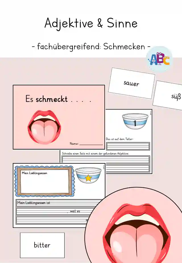 Adjektive & Sinne : Schmecken (fachübergreifend)
