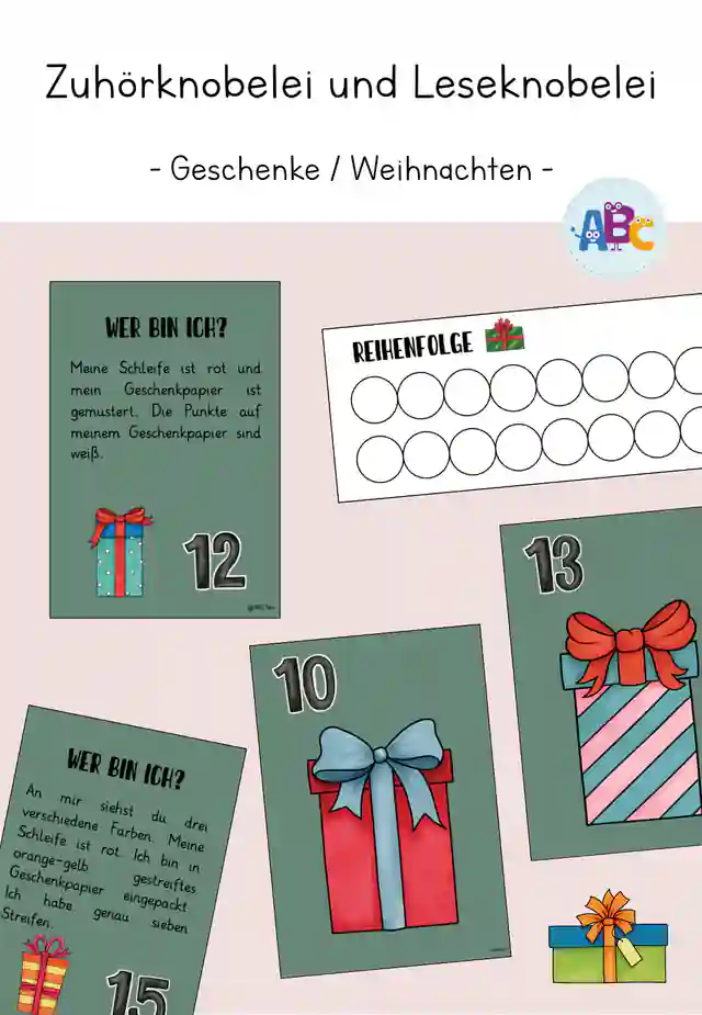 Zuhörknobelei und Leseknobelei : Geschenke / Weihnachten
