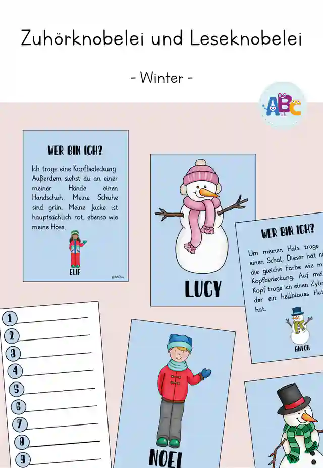 Zuhörknobelei und Leseknobelei : Winter 