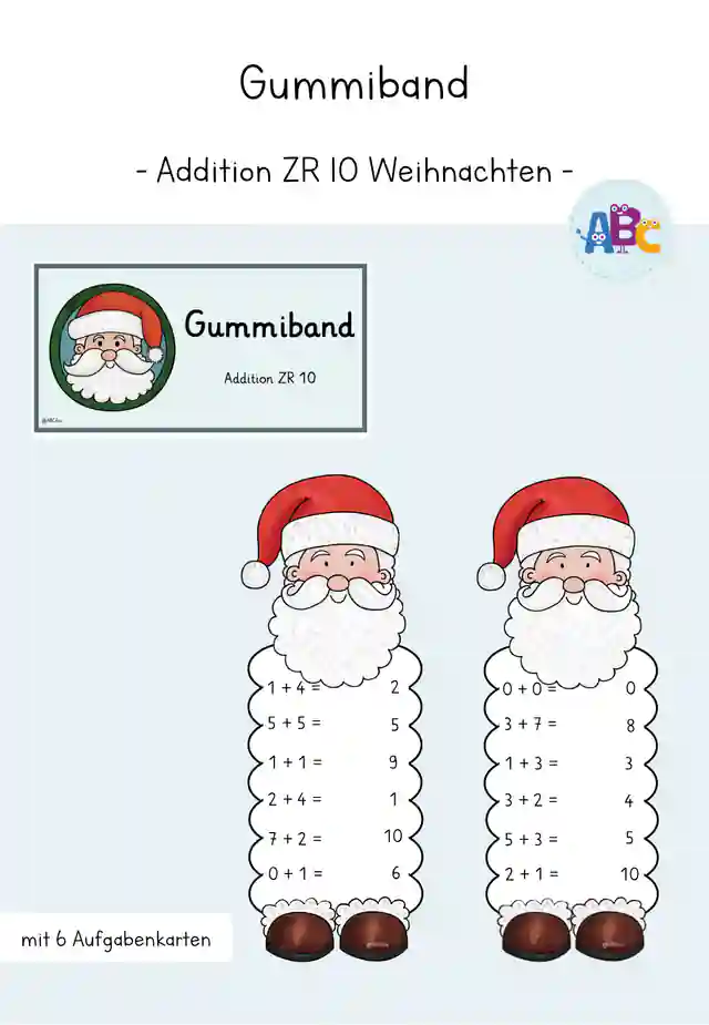 Gummiband : Addition ZR 10 (Weihnachten)