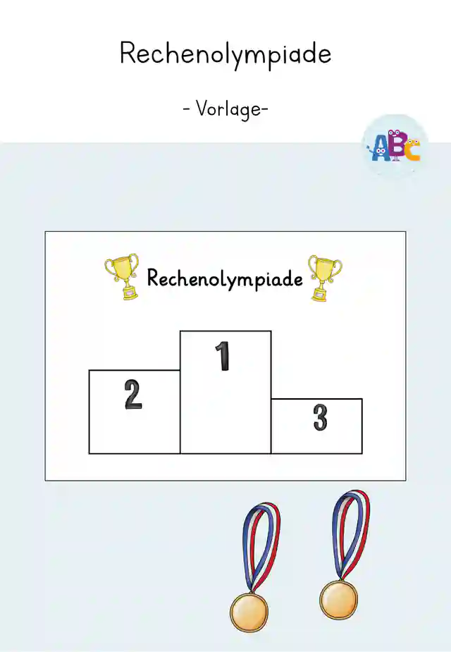 Rechenolympiade : Vorlage