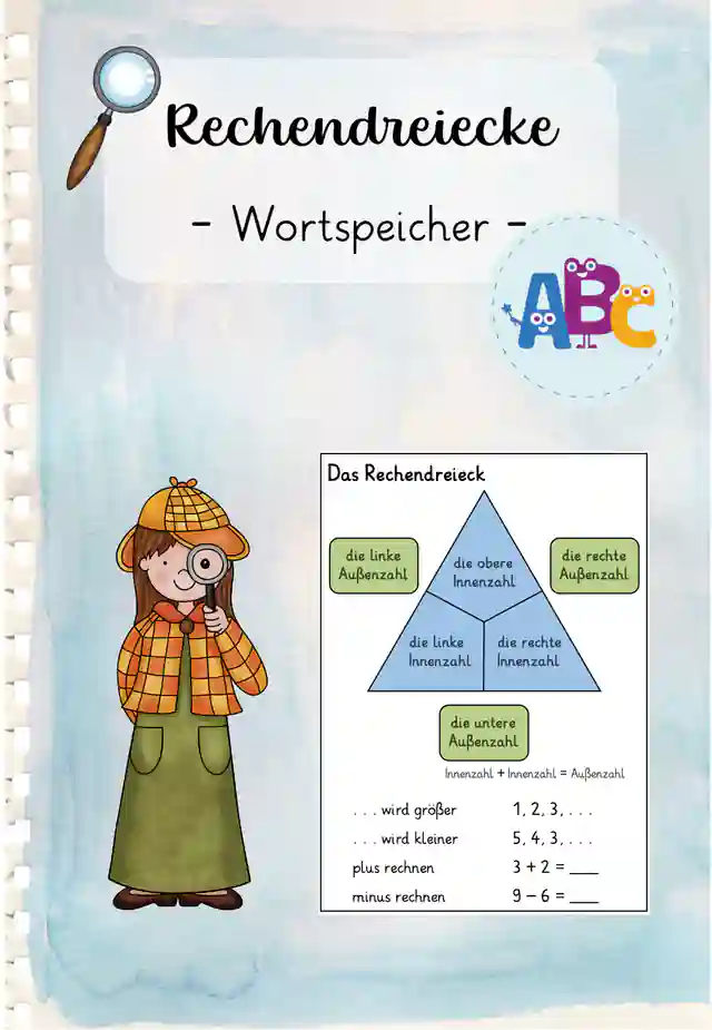 Rechendreiecke : Wortspeicher