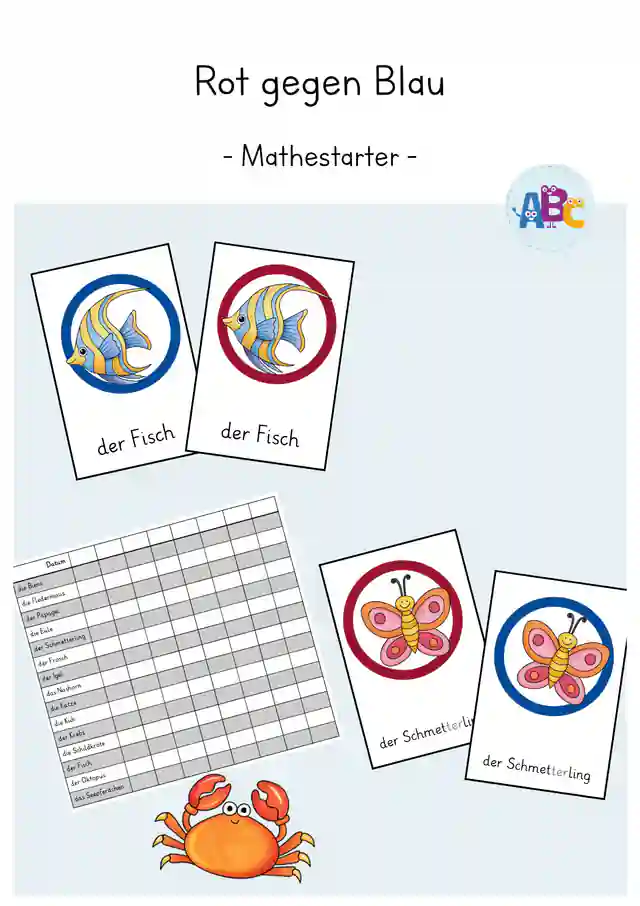 Rot gegen Blau : Mathestarter (Kopfrechnen)