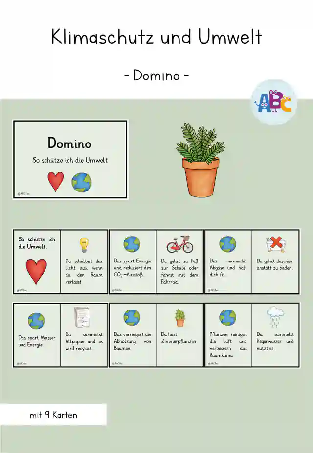 Klimaschutz und Umwelt : Domino