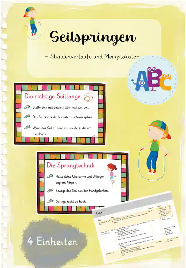Seilspringen : Stundenverläufe und Merkplakate