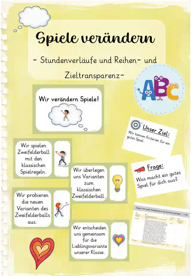 Spiele verändern : Stundenverläufe und Reihen- und Zieltransparenz