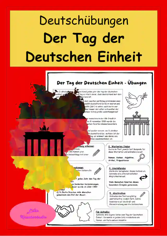Der Tag der Deutschen Einheit – Deutschübungen zum 3. Oktober | Klasse 6–9
