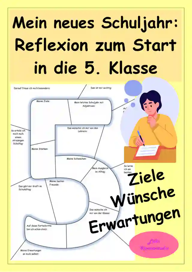 Mein neues Schuljahr - Klasse 5 - Ziele, Erwartungen, Wünsche, Reflexion