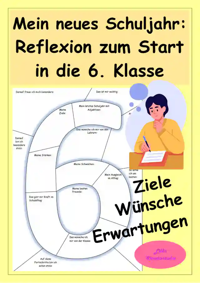 Mein neues Schuljahr - Klasse 6 - Ziele, Erwartungen, Wünsche, Reflexion