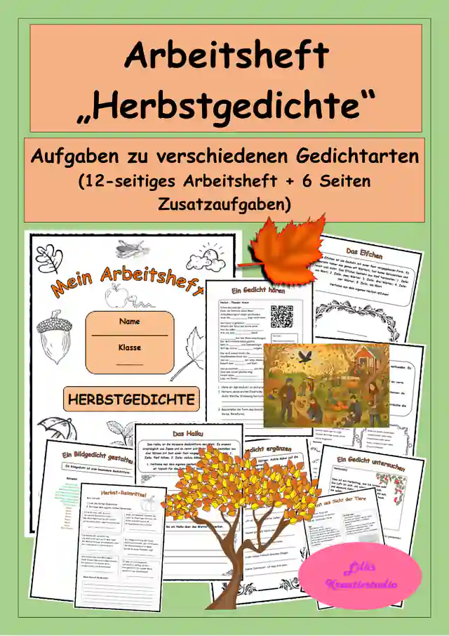 Mein Arbeitsheft "Herbstgedichte"