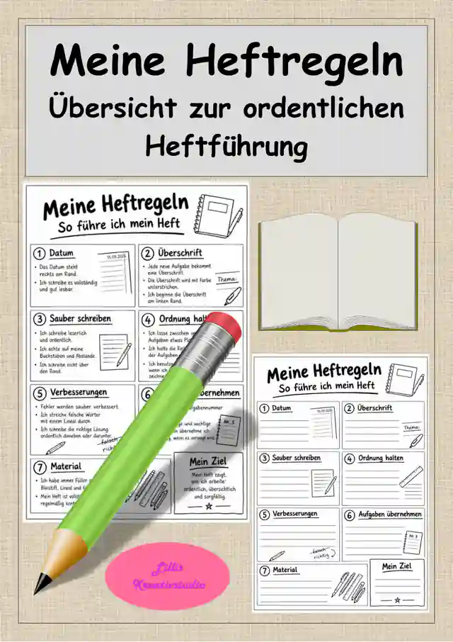 Meine Heftregeln – So führe ich mein Heft
