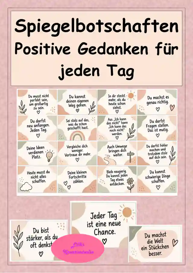 Spiegelbotschaften – Positive Gedanken für jeden Tag