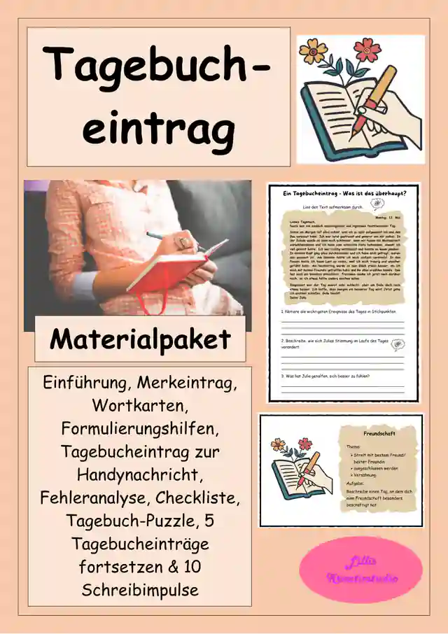 Der Tagebucheintrag - Materialpaket - Unterrichtsreihe