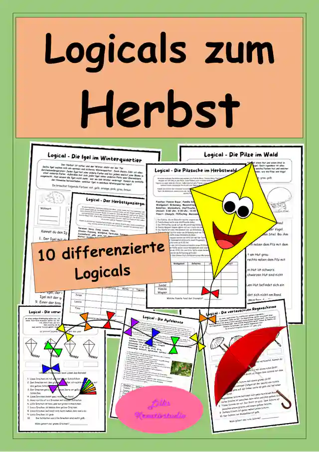 Herbst-Logicals - Herbsträtsel - Leserätsel - Logikrätsel