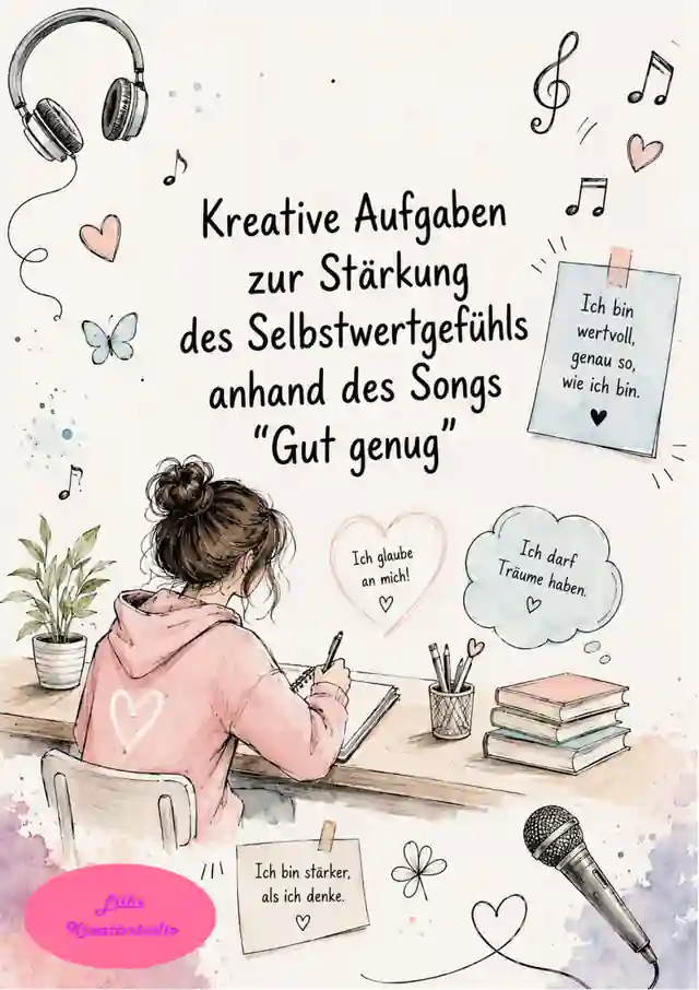 Kreative Aufgaben zur Stärkung des Selbstwertgefühls  - Songarbeit "Gut genug"