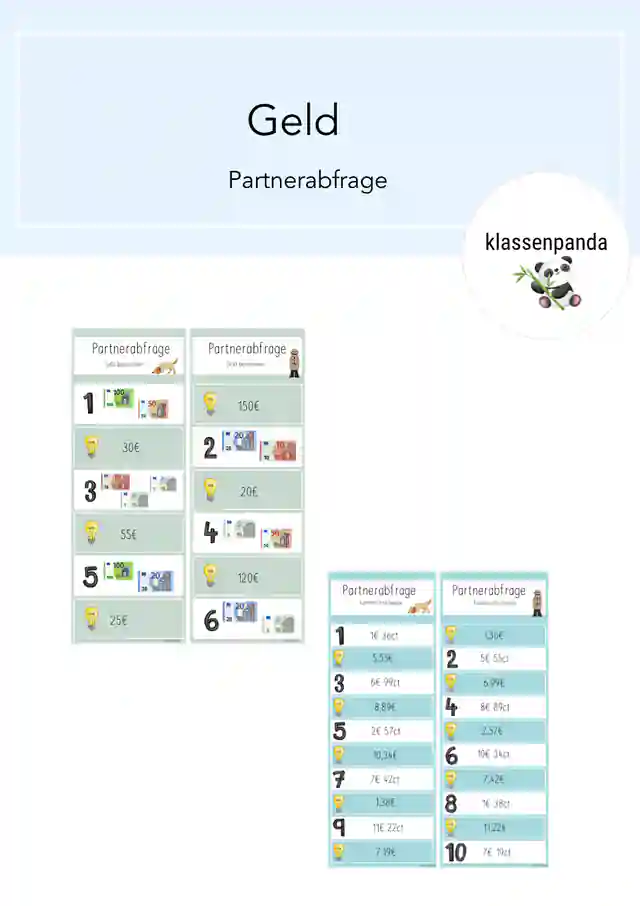 Geld Partnerabfrage