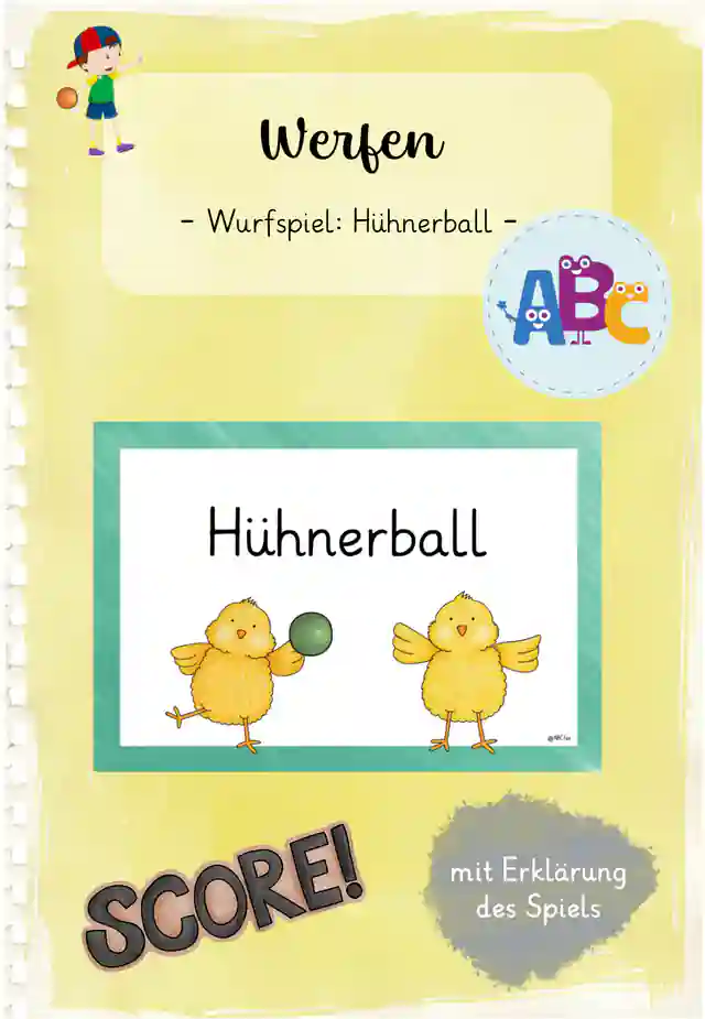 Werfen : Hühnerball (Wurfspiel)