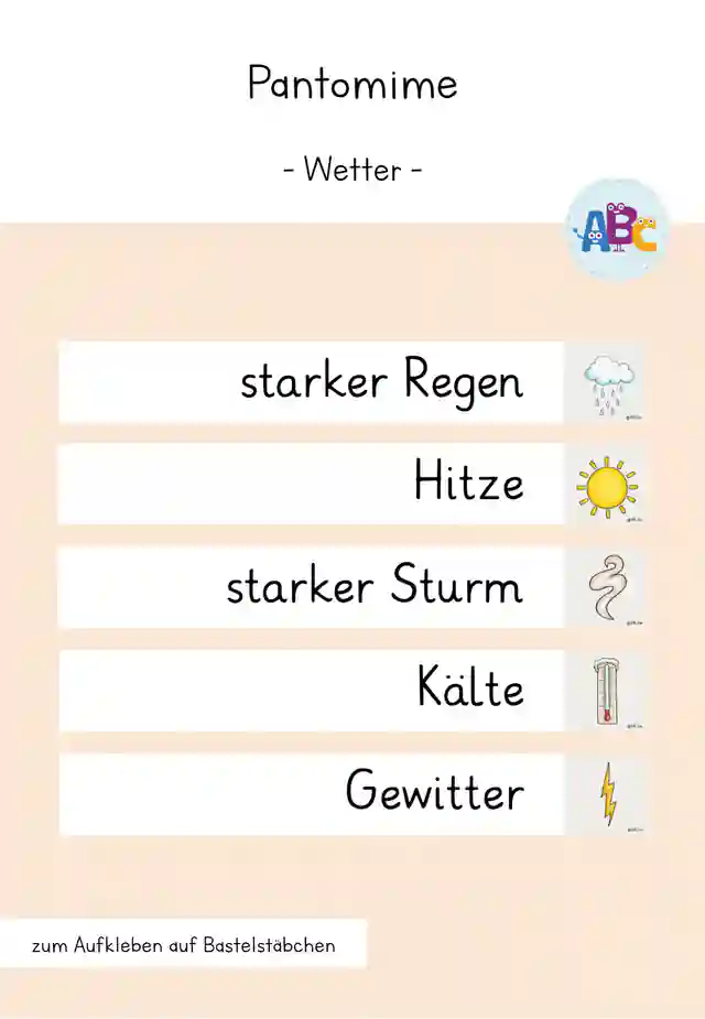 Pantomime : Wetter