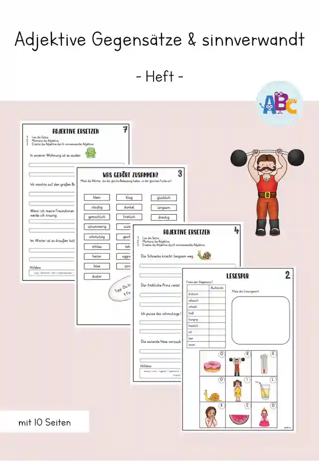 Adjektive Gegensätze und sinnverwandt : Heft