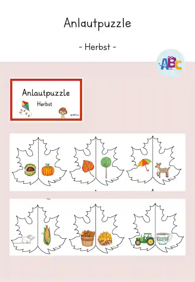 Anlautpuzzle : Herbst