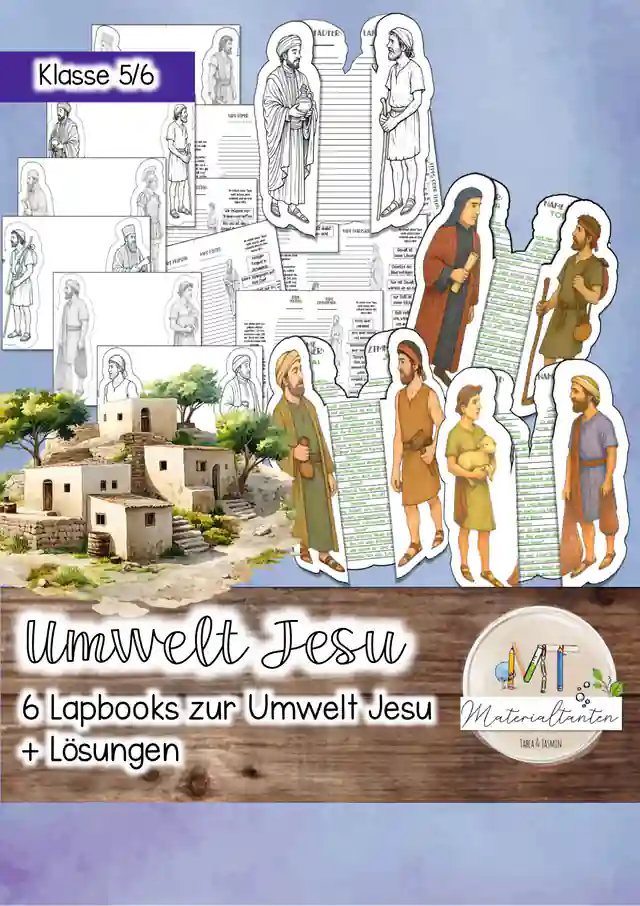 Lapbooks zur Umwelt Jesu / Ansprechendes Material direkt einsetzbar