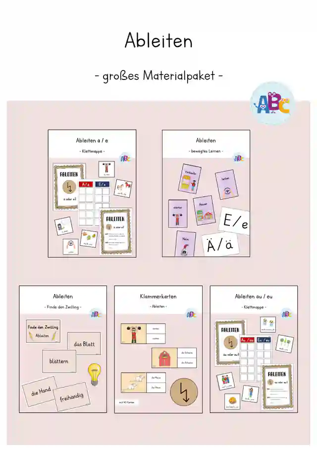 Ableiten : großes Materialbundle(Rechtschreibung)