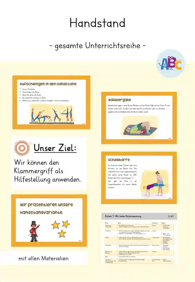 Handstand : gesamte Unterrichtsreihe