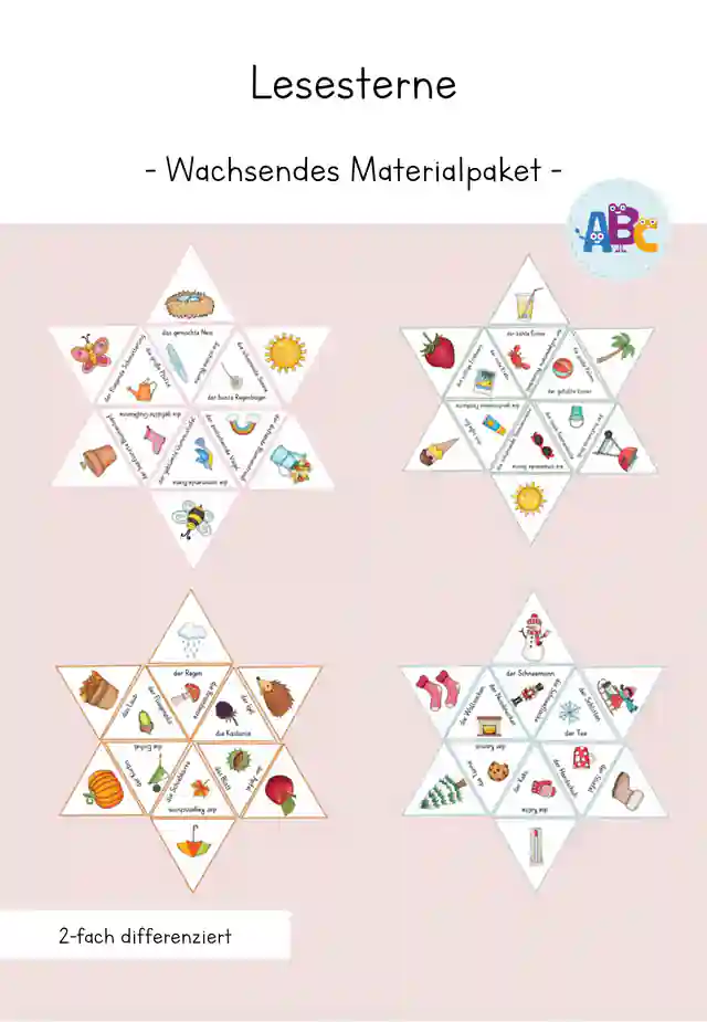 Lesesterne : wachsendes Materialbundle