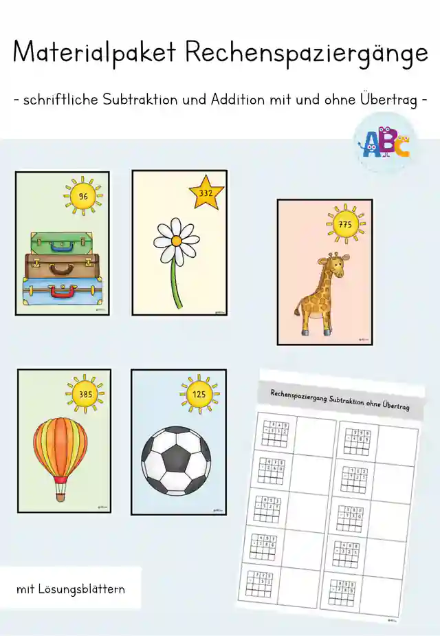 Materialbundle : Rechenspaziergänge (ZR 1000 - schriftliches Rechnen)