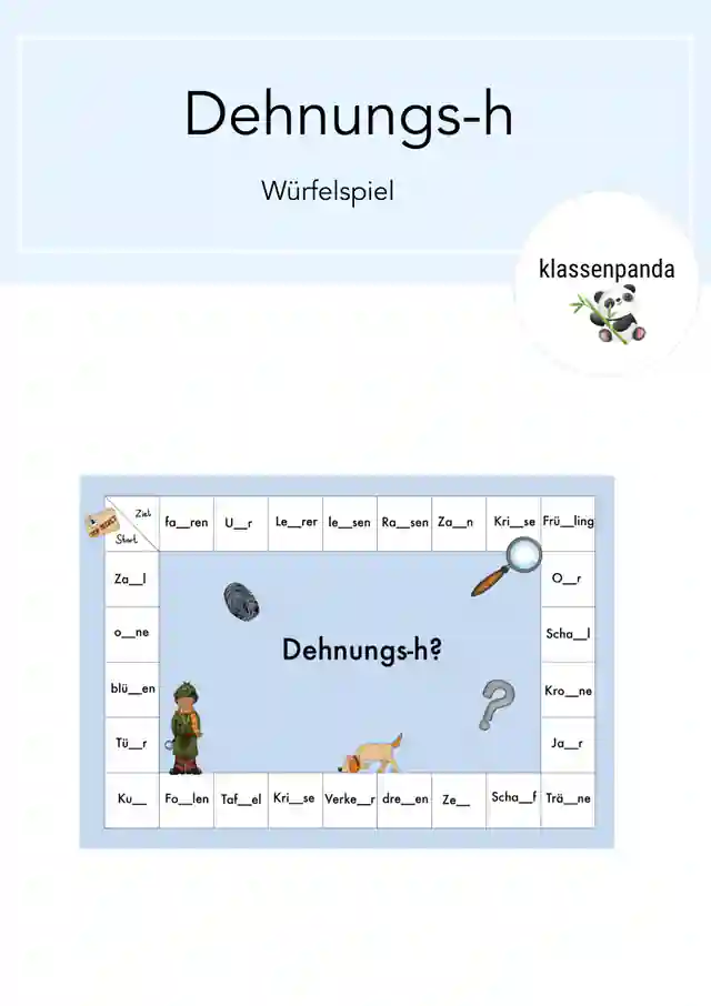 Würfelspiel Dehnungs-h