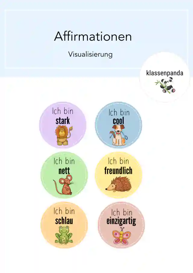 Affirmationen fürs Klassenzimmer