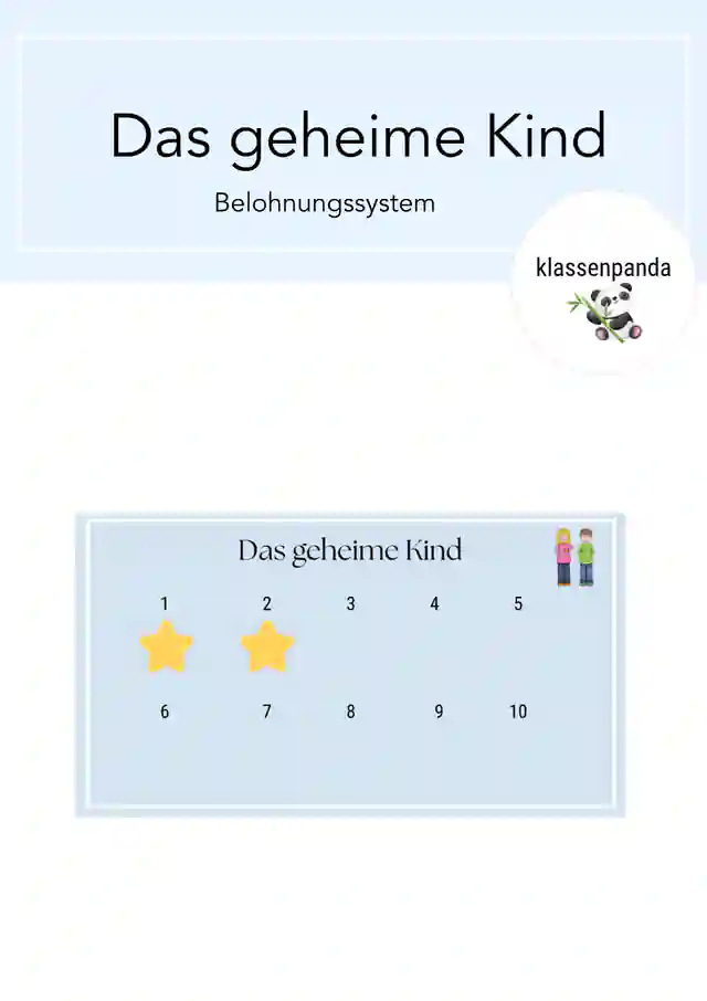 Das geheime Kind Belohnungssystem