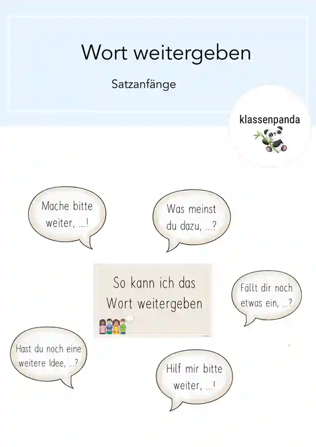 Gegenseitiges Aufrufen Satzanfänge