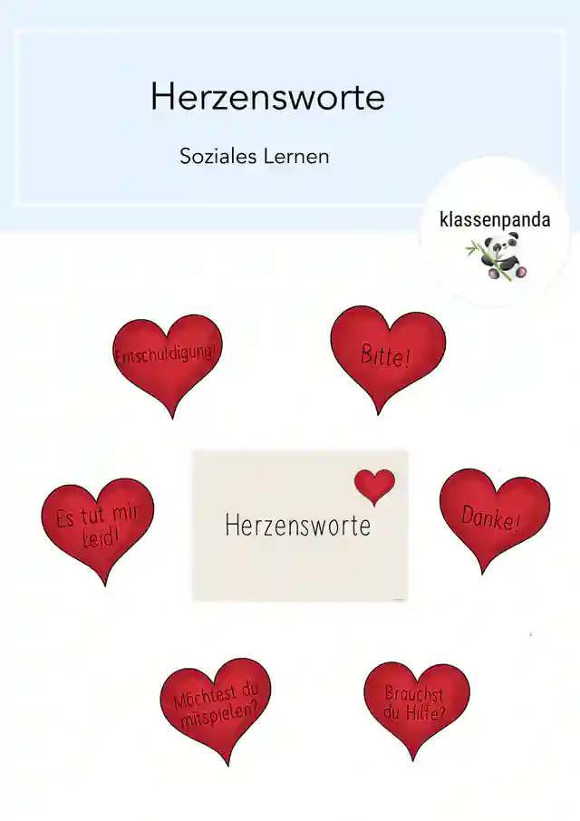 Herzensworte soziales Lernen