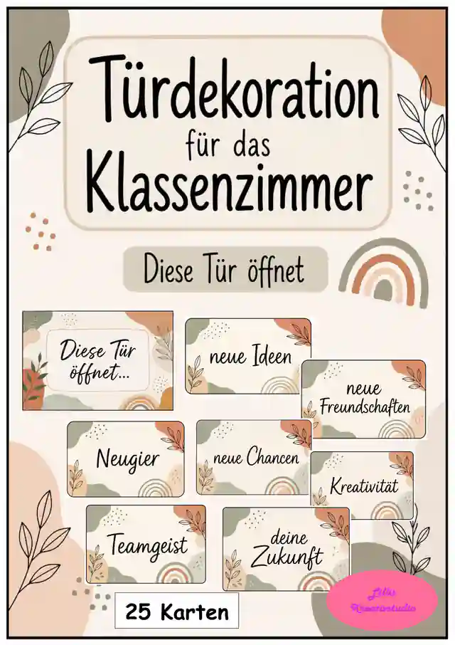 Türdekoration für das Klassenzimmer - Schulstart - Diese Tür öffnet...