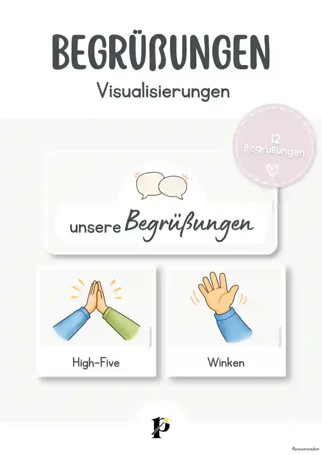 Begrüßungen - Visualisierungen für die Grundschule