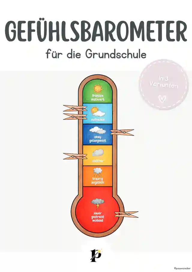 Gefühlsbarometer für die Grundschule