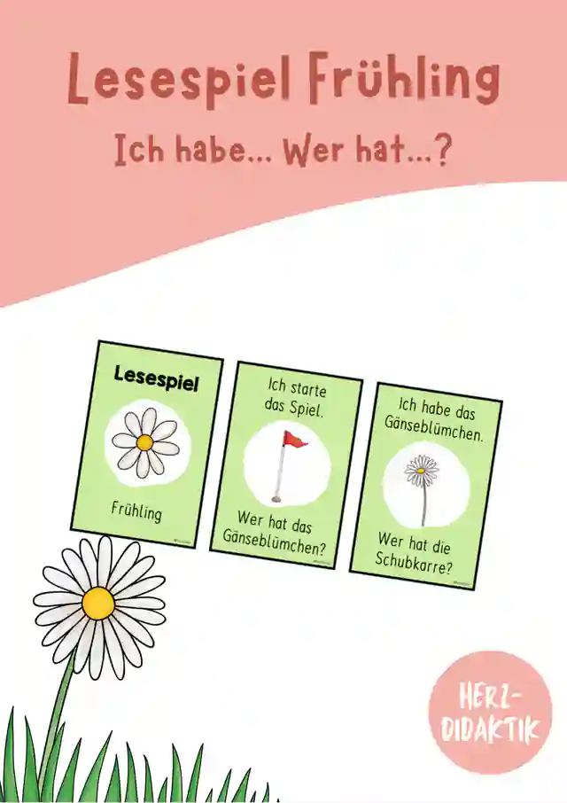 Lesespiel "Ich habe... Wer hat...? (Frühling)