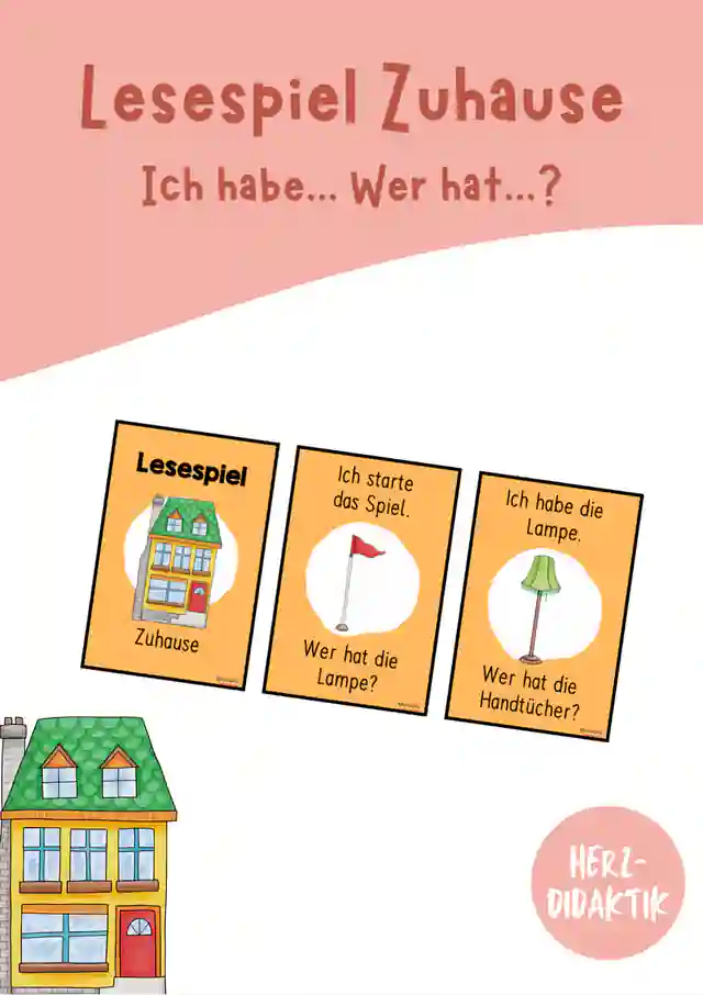 Lesespiel "Ich habe... Wer hat...? (Zuhause)