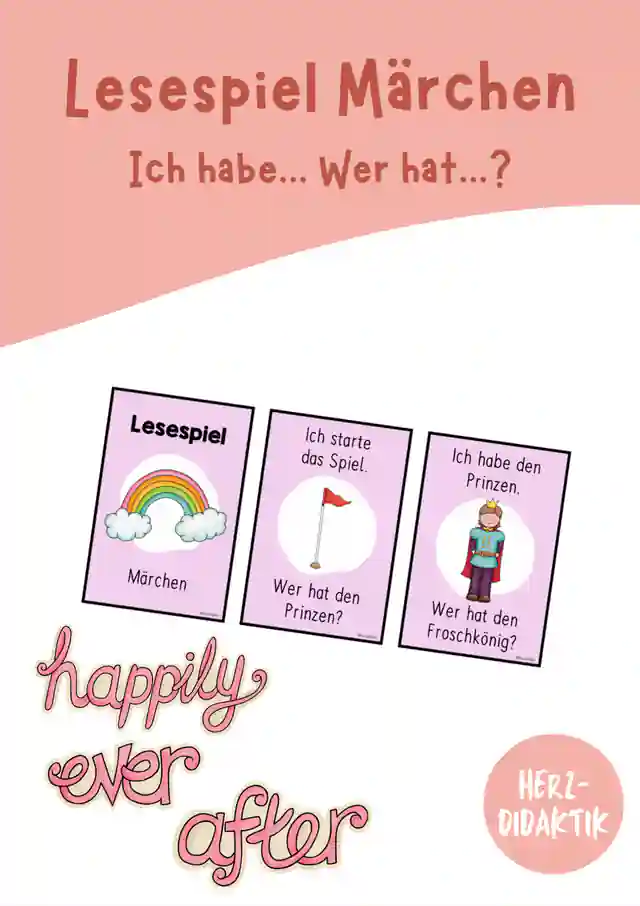 Lesespiel "Ich habe... Wer hat...? (Märchen)