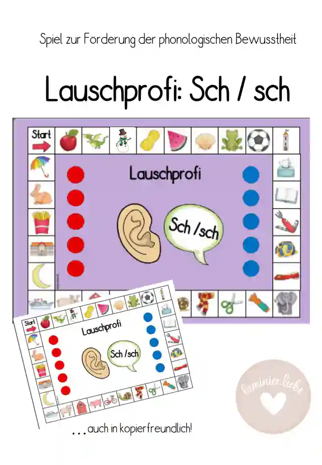 Lauschprofi Sch/sch: Lernspiel zur Förderung der Lautanalyse