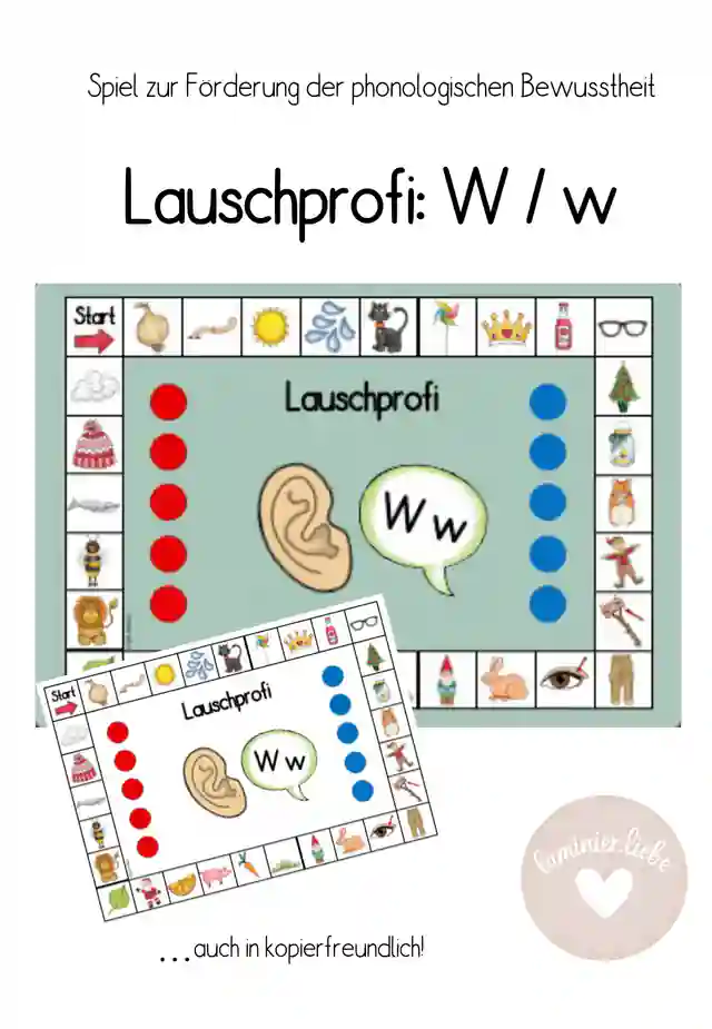 Lauschprofi W/w: Lernspiel zur Förderung der Lautanalyse