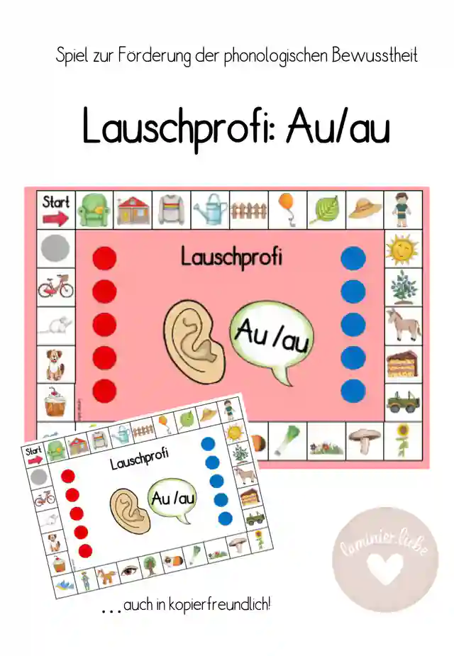 Lauschprofi Au/au: Lernspiel zur Förderung der Lautanalyse