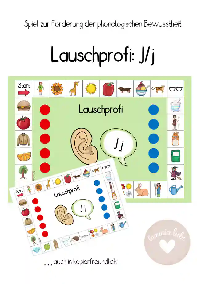Lauschprofi J/j: Lernspiel zur Förderung der Lautanalyse