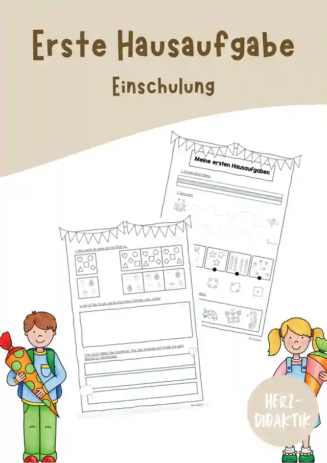 Meine ersten Hausaufgaben (Einschulung)