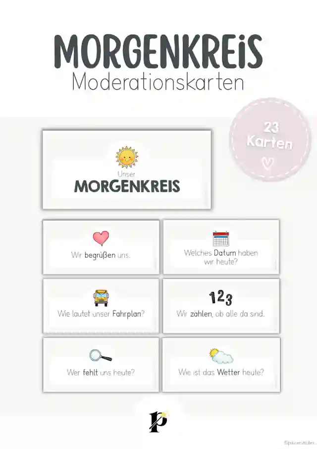 Morgenkreis-Moderationskarten für die Grundschule